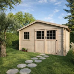 Casetta in Legno di Abete 4x3 con Doppia Porta
