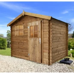 Casetta in Legno Impregnata 2.6x2 19 mm Box per Attrezzi