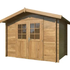 Casetta in Legno Impregnato 28 mm 296x200cm Blockhouse Doppia Porta