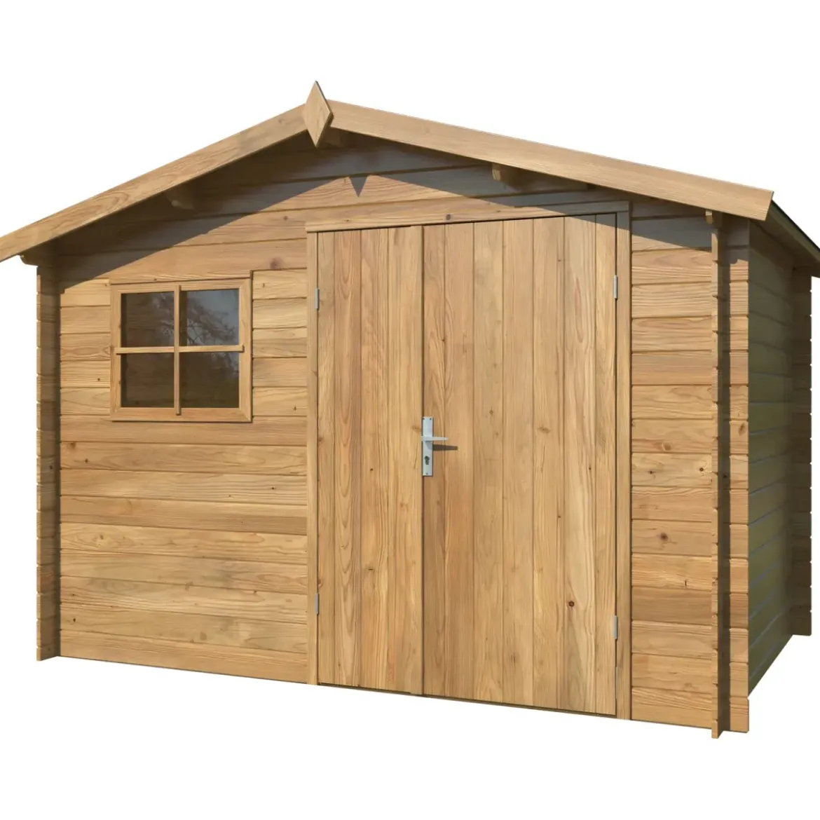 Casetta in Legno Impregnato 296x200 cm Blockhouse 19 mm con Finestra