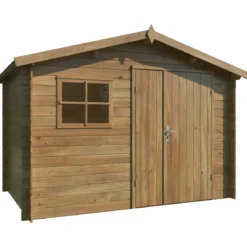 Casetta in Legno Impregnato 296x200 cm Blockhouse 19 mm con Finestra