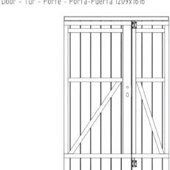 Casetta in Legno Impregnato 296x200 cm Blockhouse 19 mm con Finestra