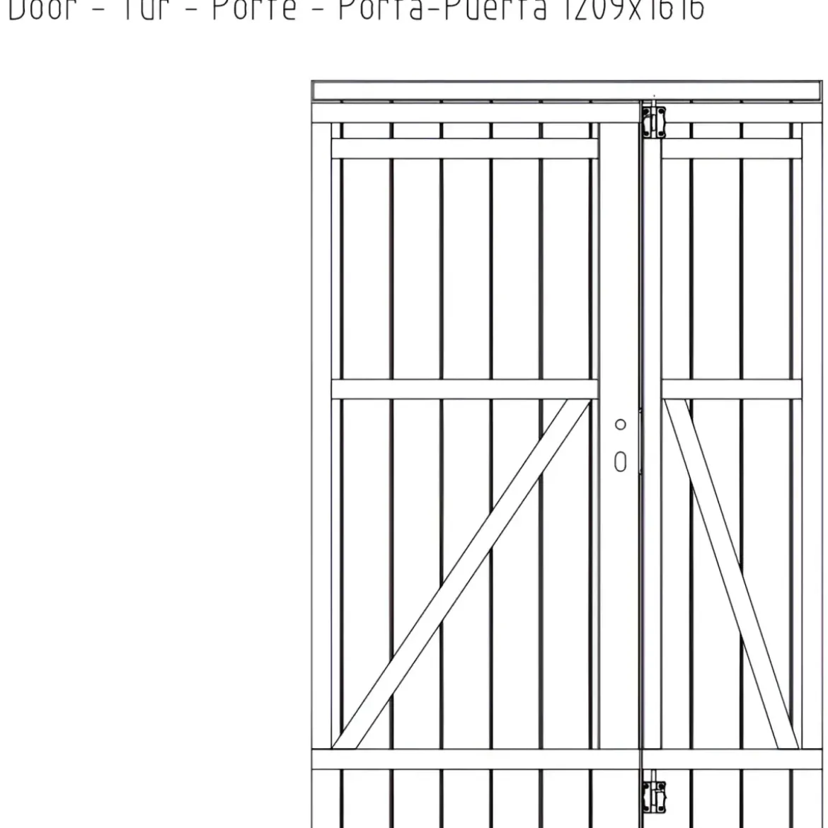 Casetta in Legno Impregnato 296x200 cm Blockhouse 19 mm con Finestra