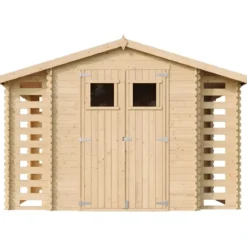 Casetta in Legno Legnaia 328x206x218 cm Box a Pannelli