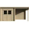 Casetta in Legno 28 mm con Portico 443x229 cm da Giardino Block House