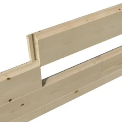 Casetta in Legno 34 mm da Giardino 4x4 Doppia Porta Vetri Block-House