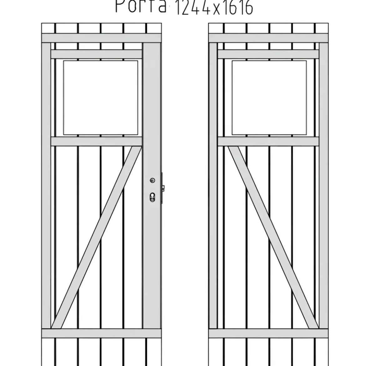 Casetta in Legno 19 mm 216x216 cm Blockhouse Tetto Perline Doppia Porta