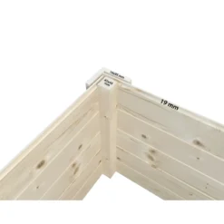 Casetta in Legno 19 mm 280x184 cm Blockhouse Porta Doppia Vetrata