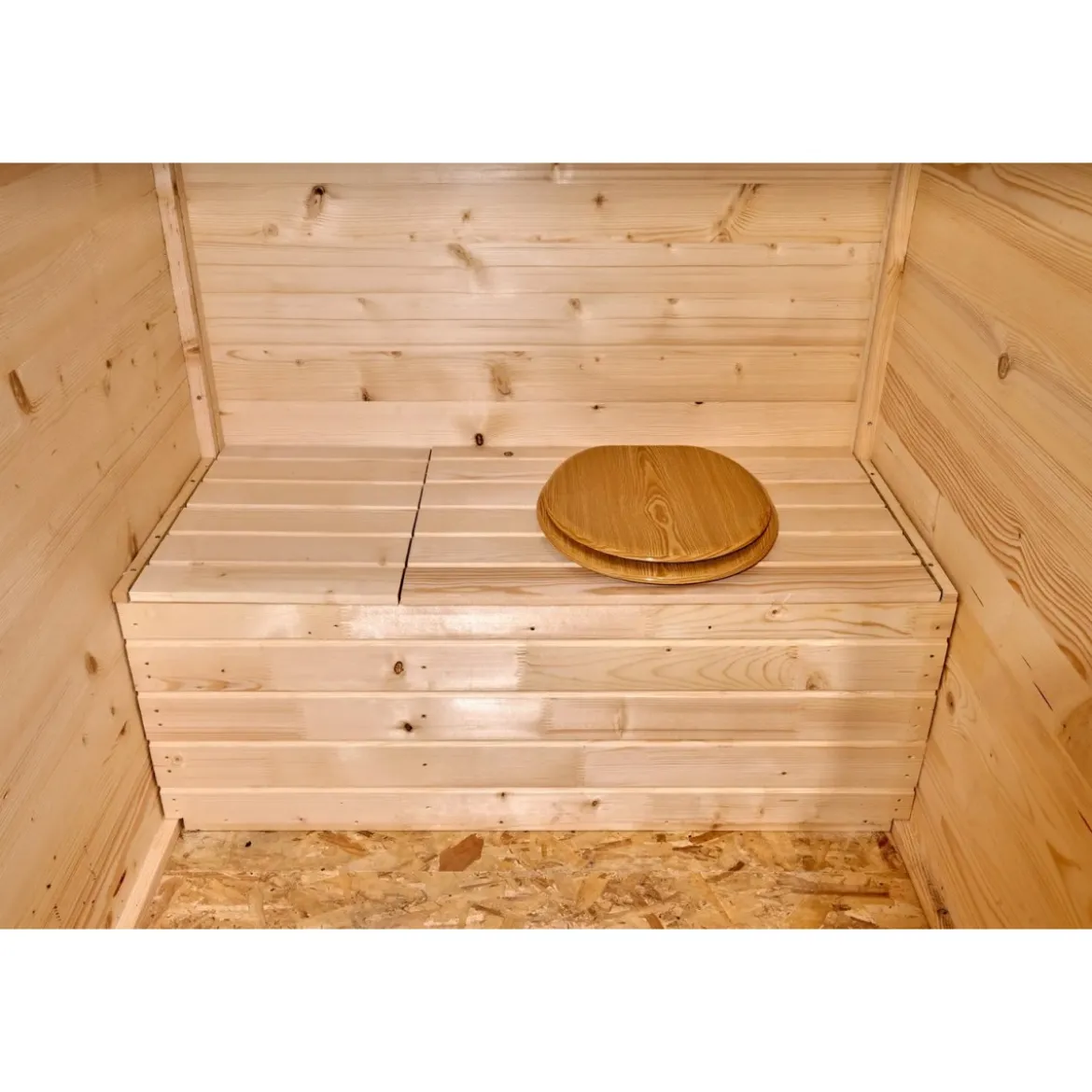 Casetta in Legno uso Bagno 140x140 cm WC da Esterno