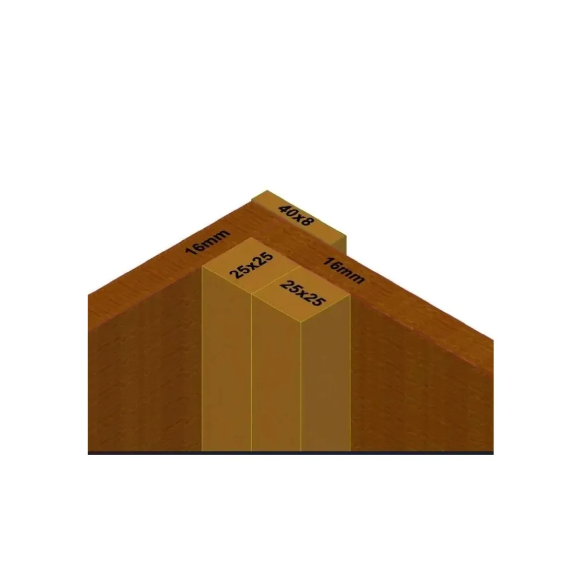 Casetta in Legno uso Bagno 140x140 cm WC da Esterno