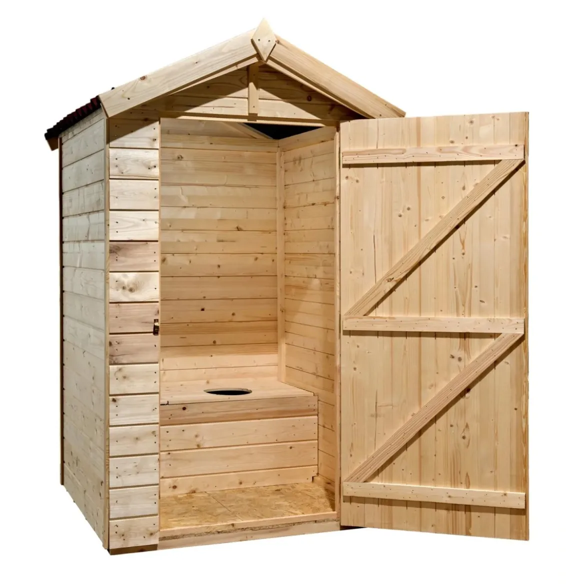 Casetta in Legno uso Bagno 140x140 cm WC da Esterno