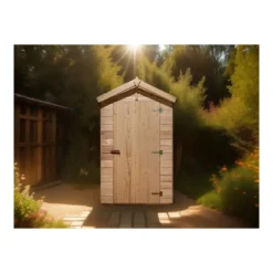 Casetta in Legno uso Bagno 140x140 cm WC da Esterno