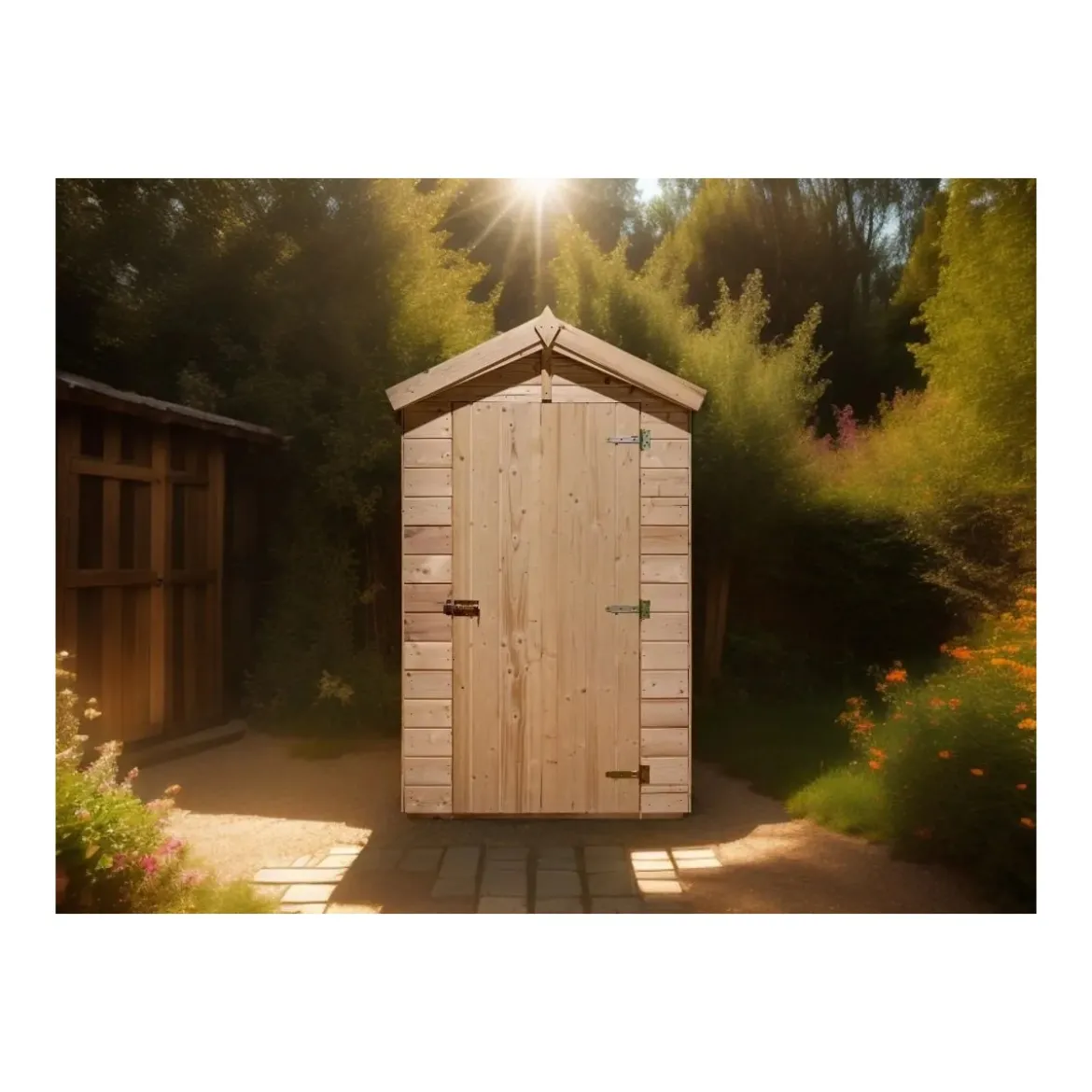 Casetta in Legno uso Bagno 140x140 cm WC da Esterno