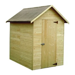 Casetta in Legno 120x160 Alt 200 Armadio Ripostiglio Attrezzi in Abete Pavimento