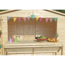 Casetta in Legno 310x180 a Pannelli 19 mm Chiosco Capanno da Giardino Spiaggia