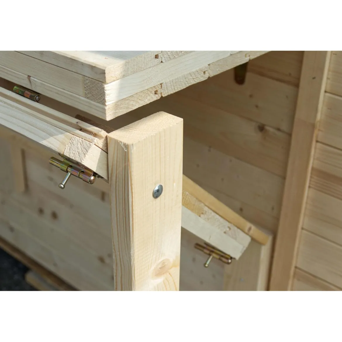 Casetta in Legno 310x180 a Pannelli 19 mm Chiosco Capanno da Giardino Spiaggia