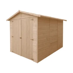 Casetta in Legno 2.4x3.2 a Pannelli 17 mm Garage Box Rimessa Moto