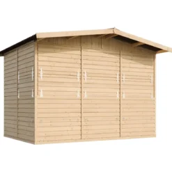 Casetta in Legno 3x2 Chiosco a Pannelli con Finestre da Spiaggia per Bar