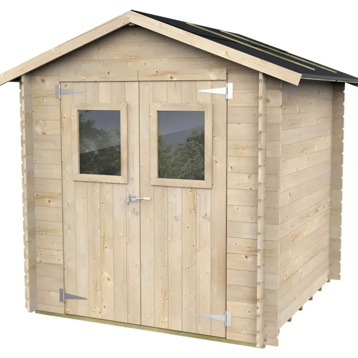 Casetta in Legno 2x2 con Pavimento Rimessa Ricovero per Attrezzi da Giardino