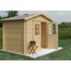 Casetta in Legno 3x3 28 mm da Giardino Rimessa per Attrezzi Blockhouse