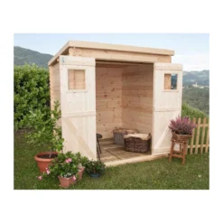 Casetta in Legno 2x2 19 mm Giardino Armadio Esterno Attrezzi Blockhouse Rimessa