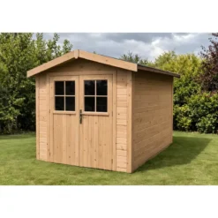 Casetta in Legno 2.3x2.3 mt a Pannelli 19 mm Moderna Porta Attrezzi da Giardino