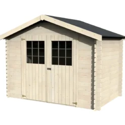 Casetta in Legno 3x2 mt Block House 28 mm Moderna Porta Attrezzi da Giardino