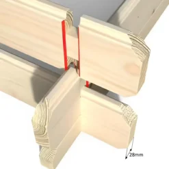Casetta in Legno 4x2,5 mt con sistema Block House
