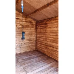 Casetta in Legno 3x3 mt 28 mm Block House Moderna Porta Attrezzi da Giardino