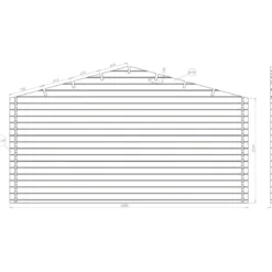 Casetta in Legno 5x5 mt 44 mm Rimessa Attrezzi Blockhouse da Giardino
