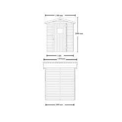 Casetta in Legno 160x160 Pavimento Mobile Ripostiglio Giardino Esterno Attrezzi