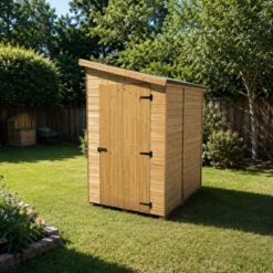 Casetta in Legno 2x1 Porta Attrezzi da Giardino Ricovero Ripostiglio per Esterno