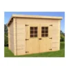 Casetta in Legno 3x1.85 Spessore 20 mm Block House da Giardino Attrezzi Rimessa