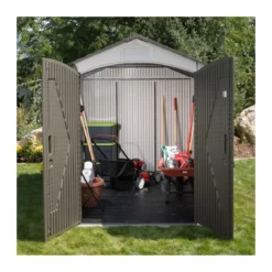 Casetta in Resina 2x3 PVC Esterno Ricovero Porta Attrezzi da Giardino Mobile Box