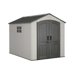 Casetta in Resina 2x3 PVC Esterno Ricovero Porta Attrezzi da Giardino Mobile Box