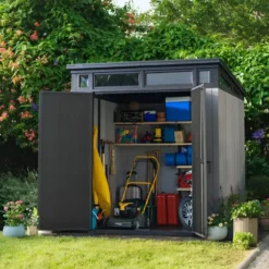 Casetta Keter Artisan 214x216 Addossata con Pavimento Interno