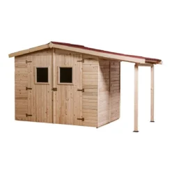 Casetta Legnaia 2.4x1.6 con Pavimento Interno in Legno Pannelli 16 mm Attrezzi