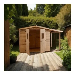 Casetta Legnaia 2.4x1.6 con Pavimento Interno in Legno Pannelli 16 mm Attrezzi