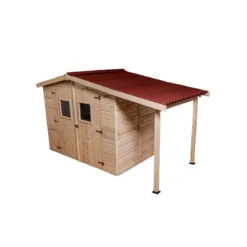 Casetta Legnaia 2.4x1.6 con Pavimento Interno in Legno Pannelli 16 mm Attrezzi