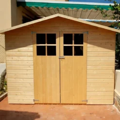 Casetta Legno 242x182 cm Ricovero Attrezzi Pareti 12 mm con Pavimento