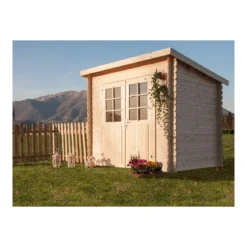 Casetta 28 mm in Legno 2.5x2 Giardino Attrezzi Blockhouse Box Ripostiglio Rimessa