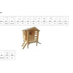 Casetta per Bambini con Veranda e Scivolo Timbela da Giardino in Legno