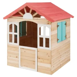 Casetta per Bambini in Legno 115x101x130 cm da Esterno Certificata FSC