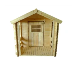Casetta per Bambini Timbela con Veranda da Giardino in Legno di Pino