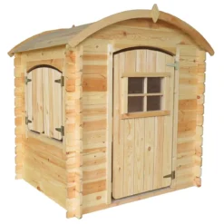 Casetta per Bambini Timbela in Legno Assemblabile da Esterno e Giardino