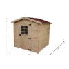 Casetta 2x2 in Legno 28 mm da Giardino Esterno per Attrezzi Blockhouse Rimessa