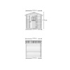 Casetta 2x2 in Legno 20 mm da Giardino Esterno per Attrezzi Blockhouse Rimessa