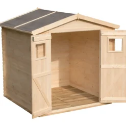 Casetta 2x2.5 in Legno 19 mm da Giardino Armadio Esterno Porta Attrezzi Blockhouse