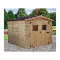 Casetta 2.4x2.4 in Legno Pannelli 16 mm da Giardino Esterno per Attrezzi Rimessa