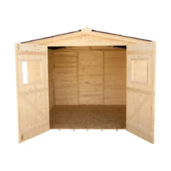 Casetta 2.4x2.4 in Legno Pannelli 16 mm da Giardino Esterno per Attrezzi Rimessa